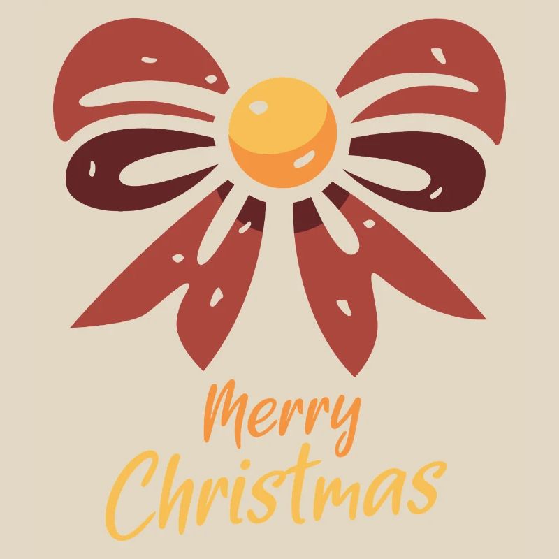 Joyeux Noël dessin animé noeud