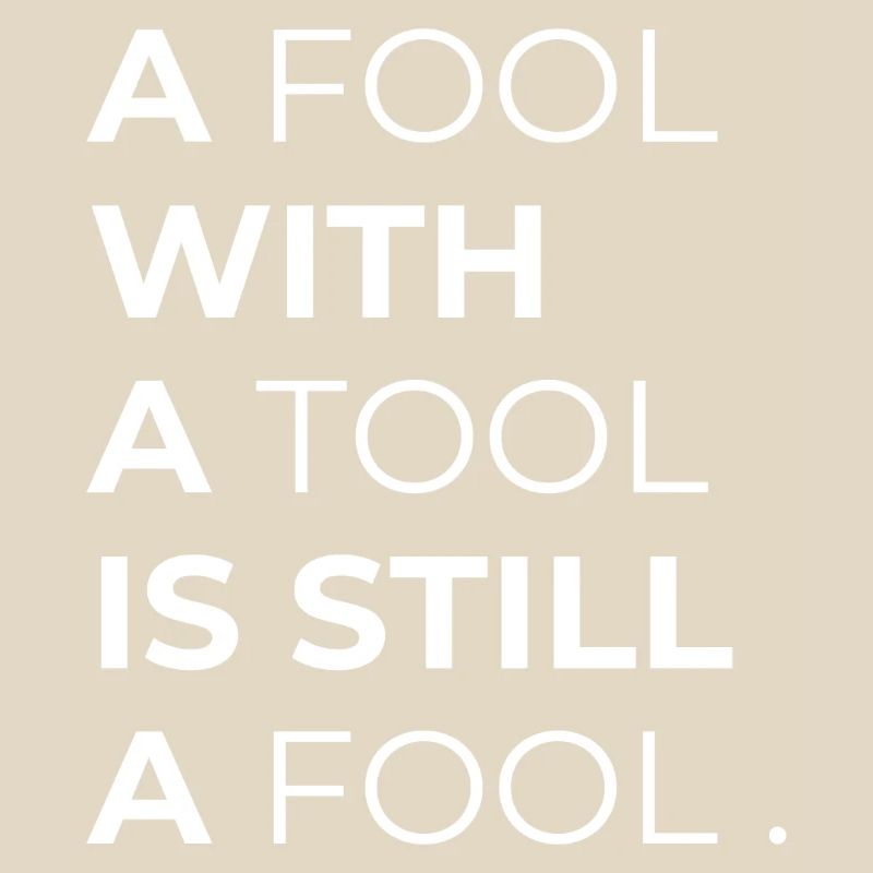 Toolwise Fool: Bold Typography