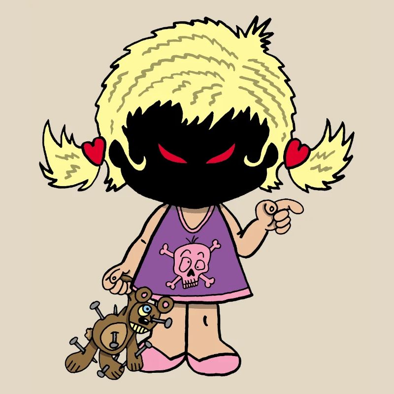 Dämonisches kleines Mädchen