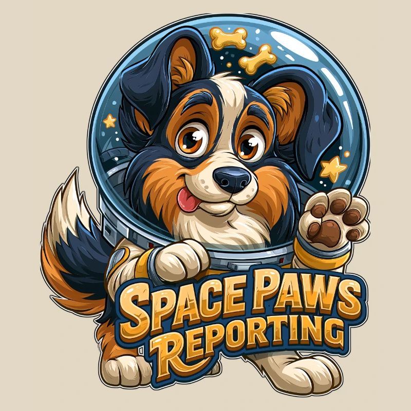 Cosmic Pup Space Paws Design