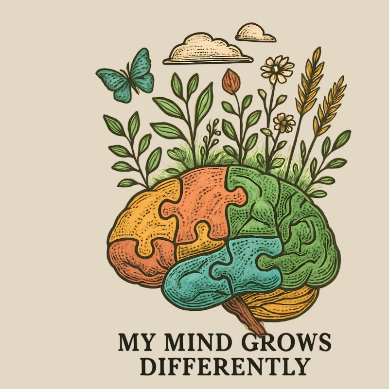 Brain grows differently