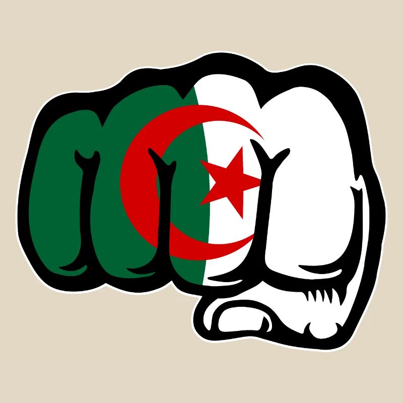 Drapeau de l’Algérie Main Poing