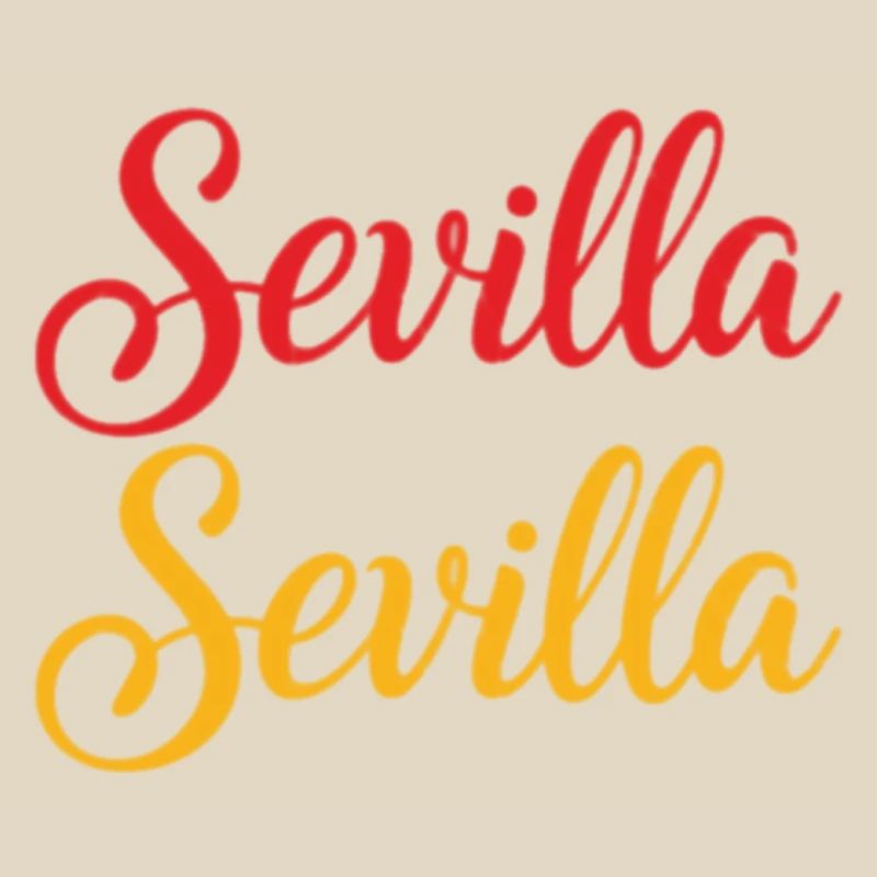 Sevilla Script Duo Rouge Jaune Rétro