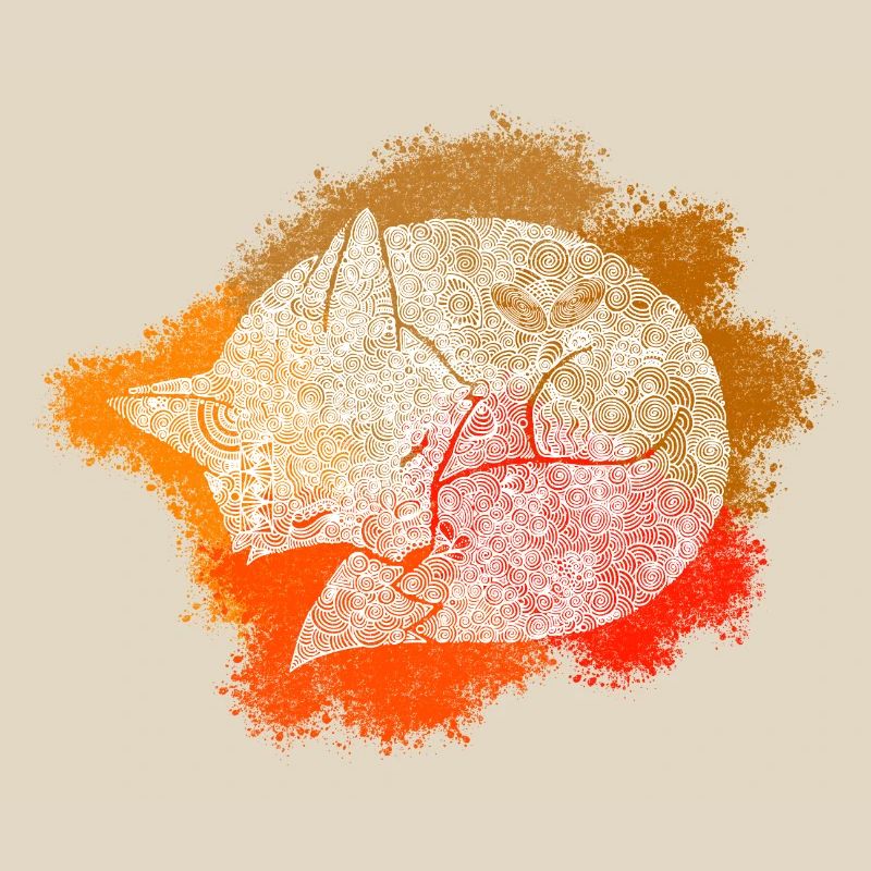 Zentangle Fox