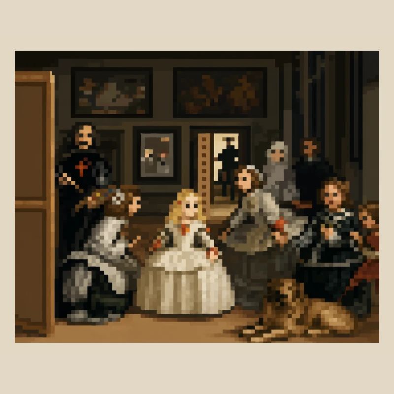 Pixelierte Las Meninas