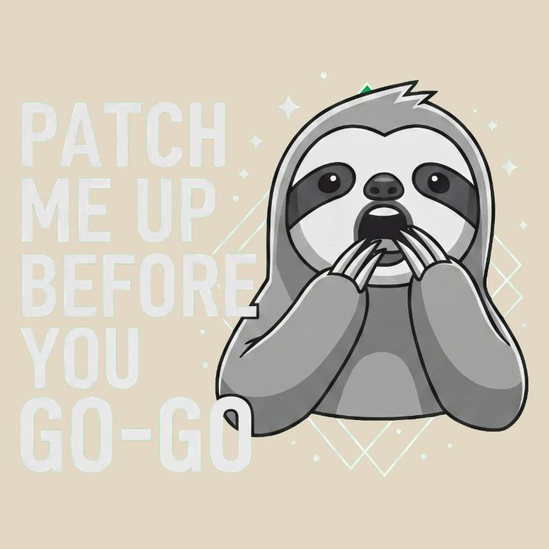 Patch Me Up Cyber Security Sloth