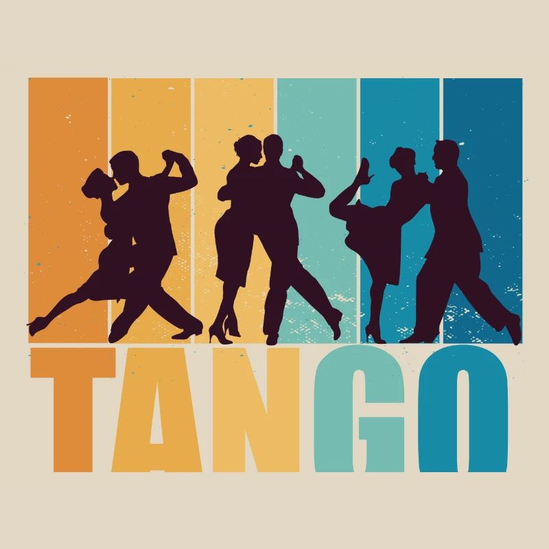 Tango Dancer Dance Vintage Retro Gift