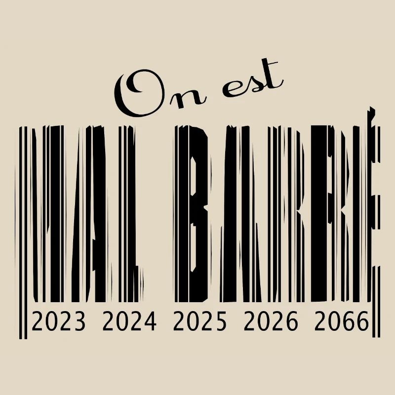 Schlecht durchgestrichener Barcode