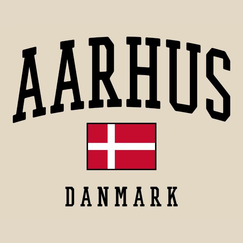 AARHUS DANMARK – Conception du drapeau du Danemark