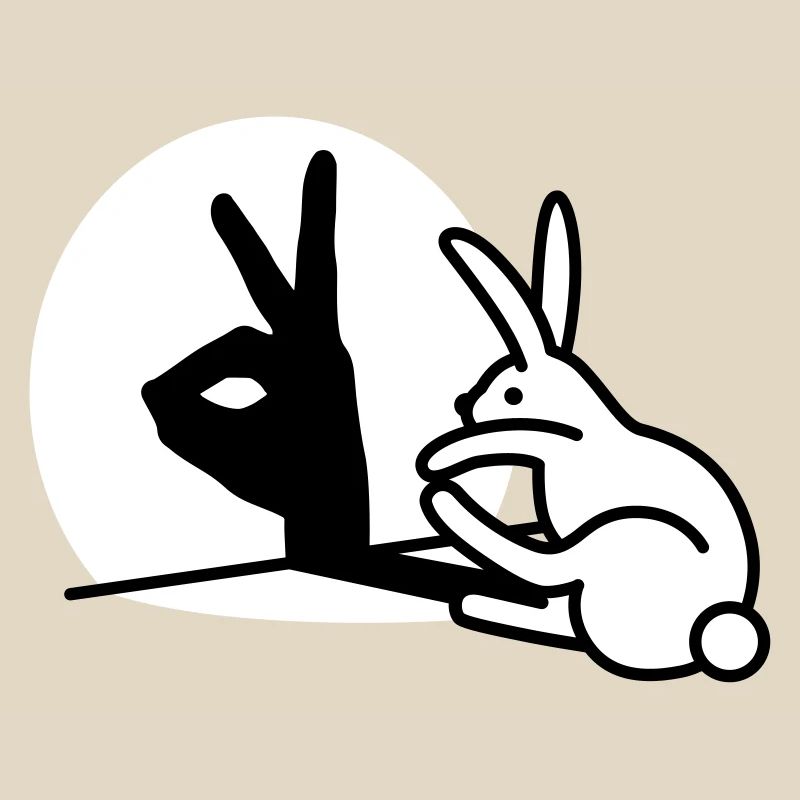 Funny Rabbit Hand Shadow Projection Rabbit