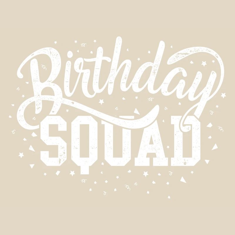 Escouade d’anniversaire Script audacieux