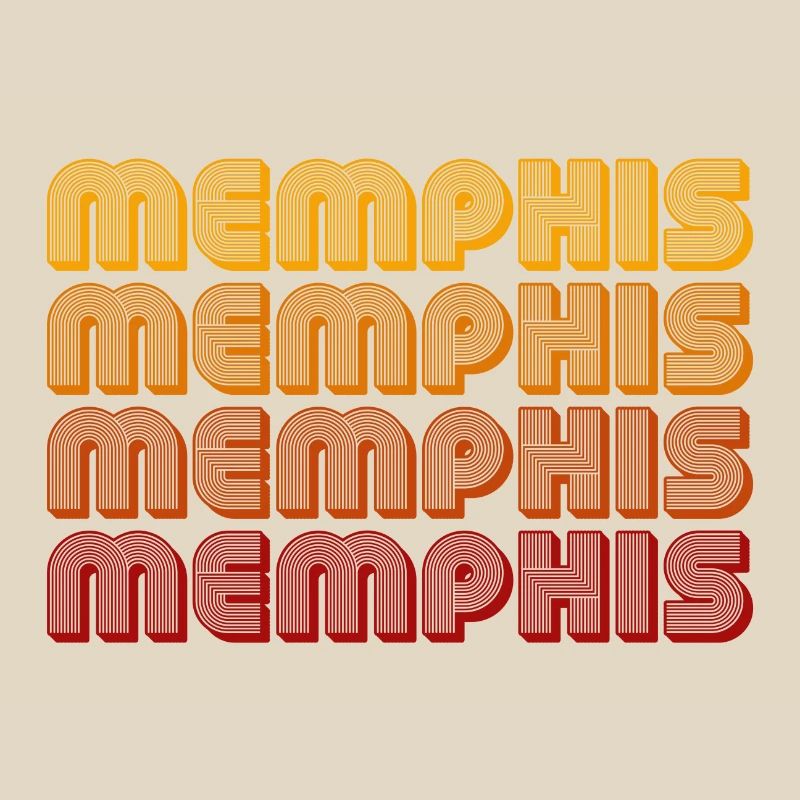 Memphis Gradient Block Pattern
