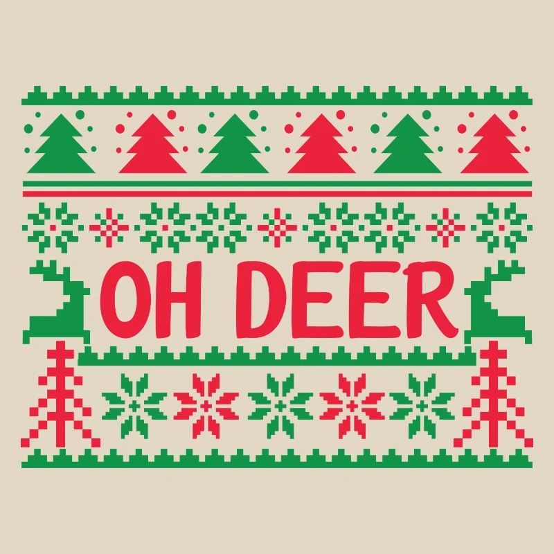 Hässlicher Pullover - Oh Deer