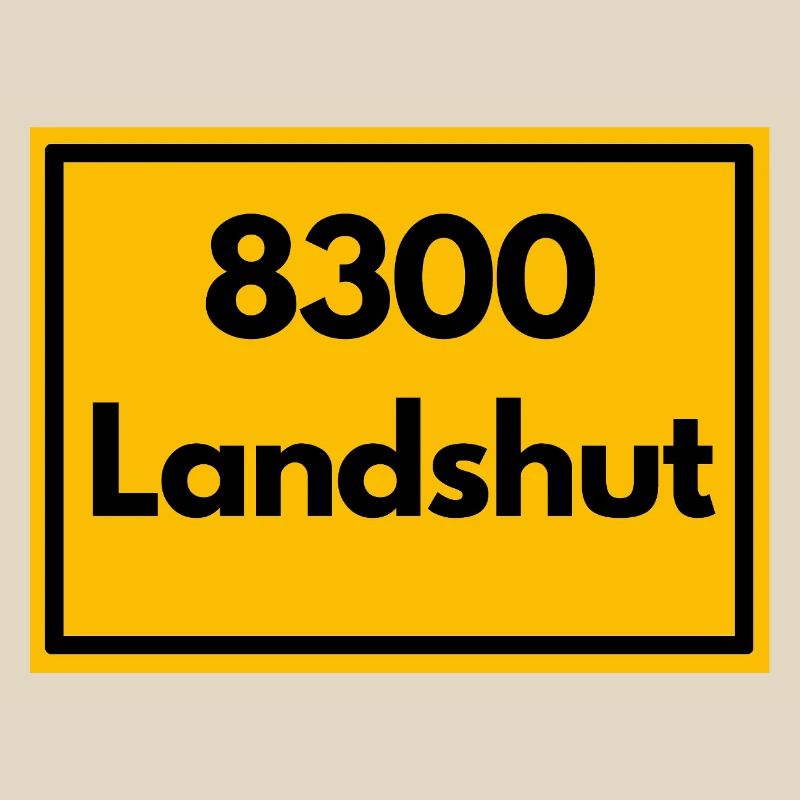 OLD POSTCODE POSTCODE RETRO 8300 LANDSHUT BAVARIA