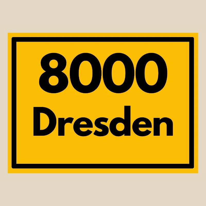 OLD POSTCODE POSTCODE RETRO 8000 DRESDEN ELBE