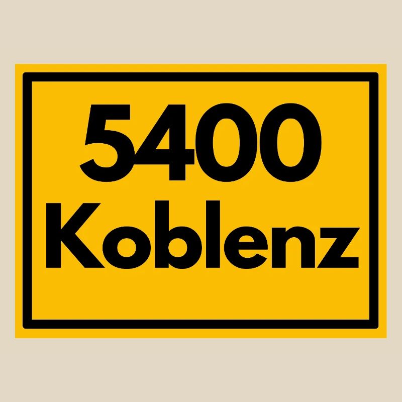 OLD POSTCODE POSTCODE RETRO 5400 KOBLENZ GERMAN