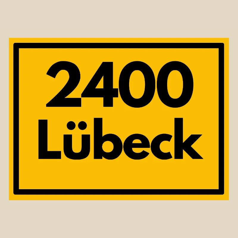 OLD POSTCODE POSTCODE RETRO 2400 LÜBECK HANSEPERLE