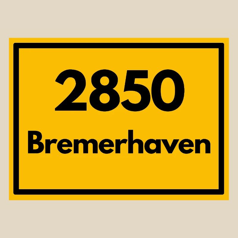OLD POSTCODE POSTCODE RETRO 2850 BREMERHAVEN HAFEN