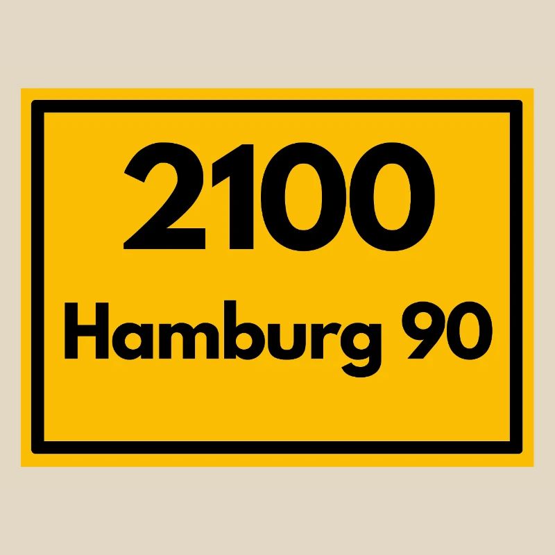 OLD POSTCODE POSTCODE RETRO 2100 HAMBURG 90 ALSTER