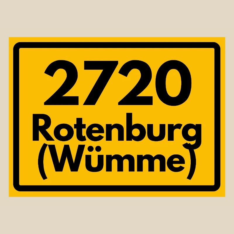 OLD POSTCODE ZIP CODE RETRO 2720 ROTENBURG WÜMME!