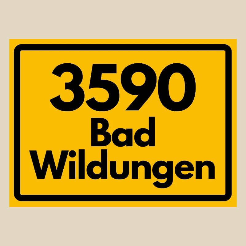 OLD POSTCODE POSTCODE RETRO 3590 BAD WILDUNGEN