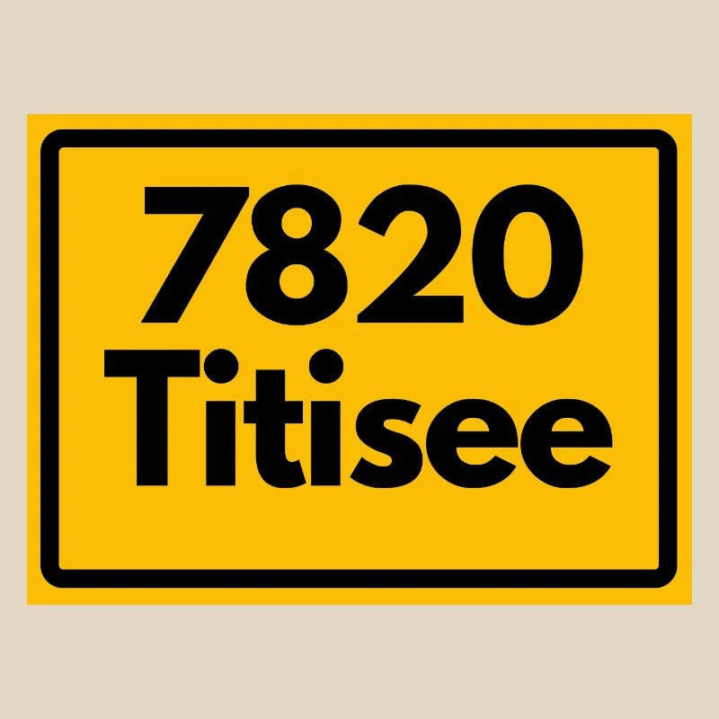 OLD POSTCODE POSTCODE RETRO 7820 TITISEE HEIMAT
