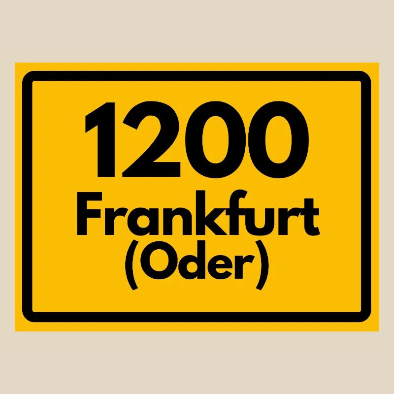 ALTE POSTLEITZAHL PLZ RETRO 1200 FRANKFURT ODER
