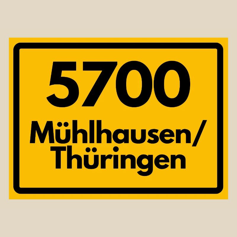OLD POSTCODE 5700 MÜHLHAUSEN THURINGIA