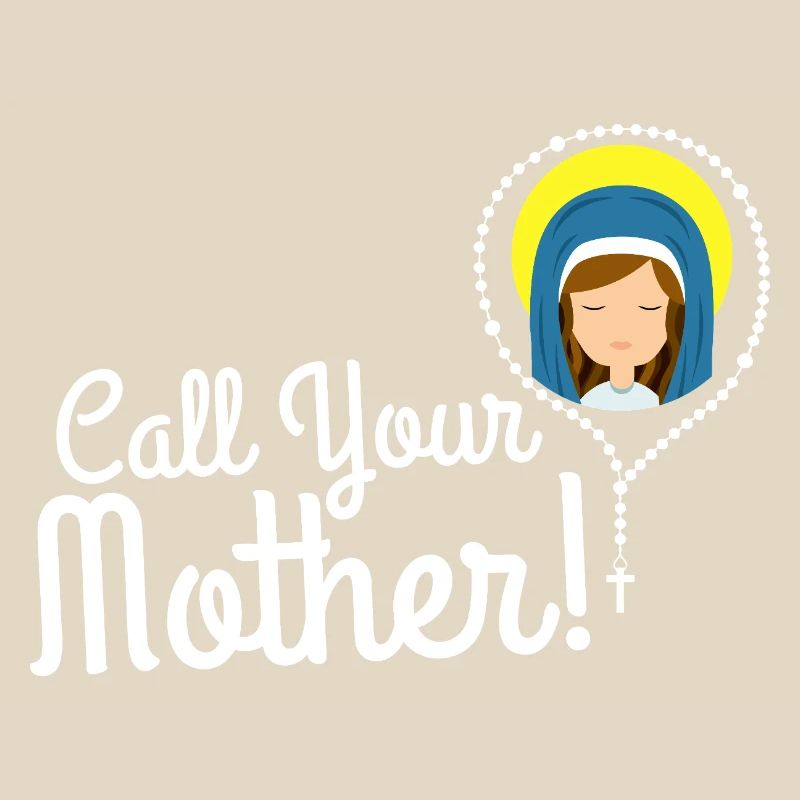 Nenne deine Mutter Illustration Tee
