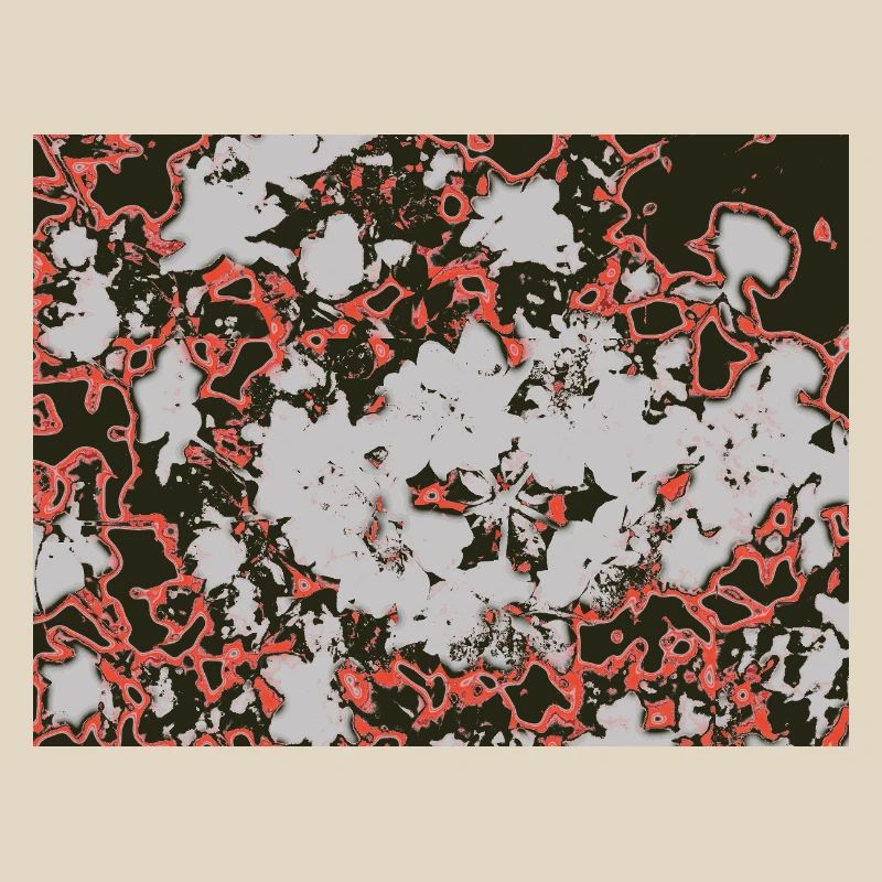 Red Nebula Abstract Pattern