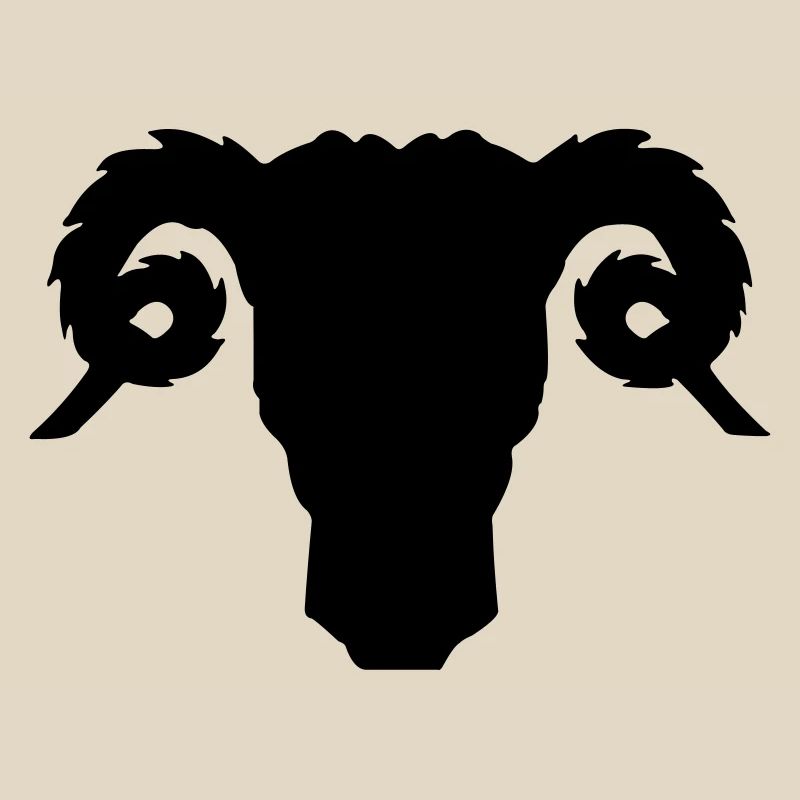 Bock- oder Rammkopfschattenbild