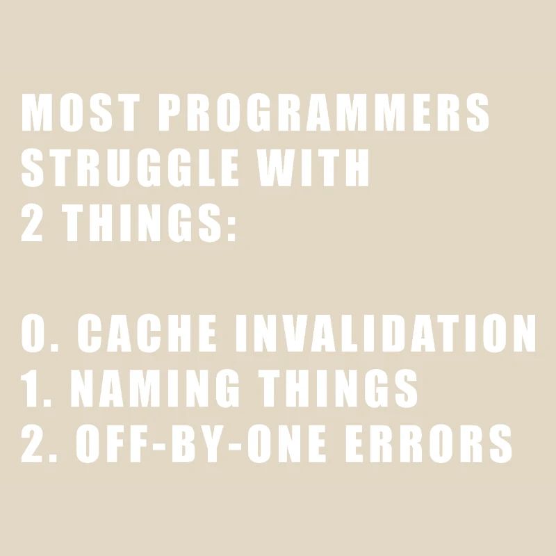 2 hard things in computer science programmer