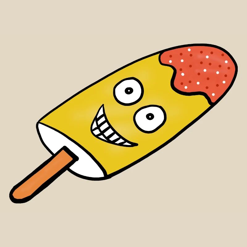 Enfants de la glace au citron heureux