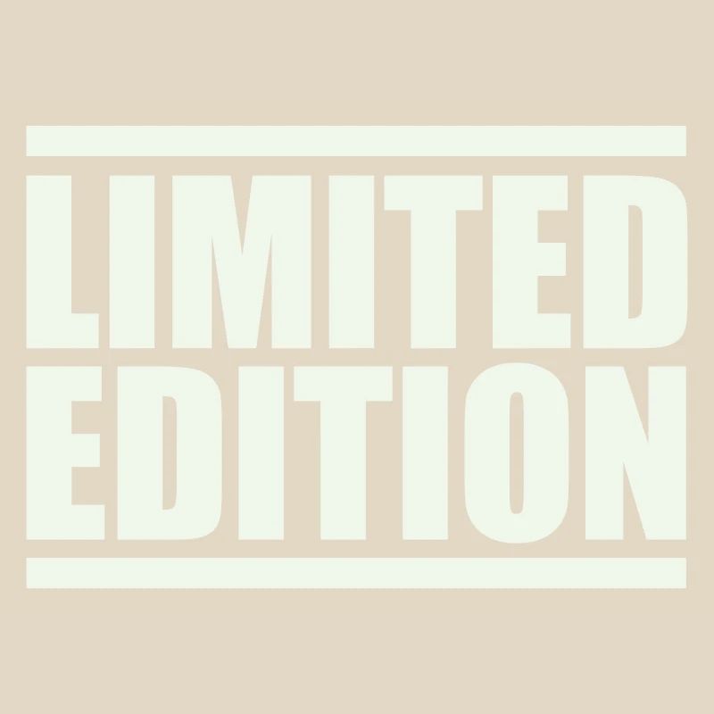 Édition limitée en majuscules