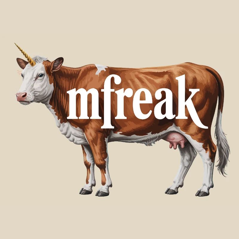 Typographie de vache étrange Tee