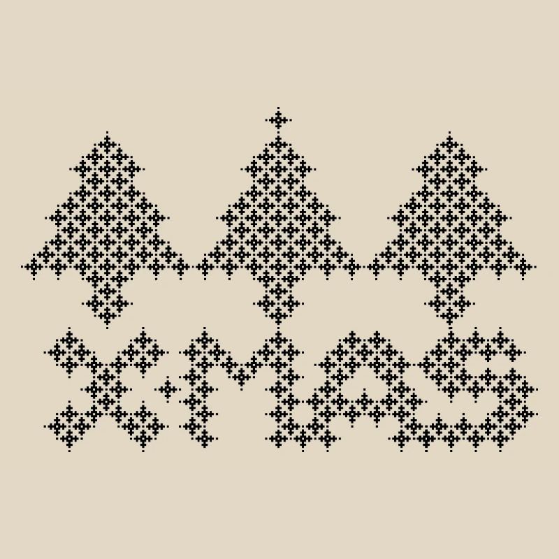 XMAS Tree Christmas Tree Pixel Pattern Icon