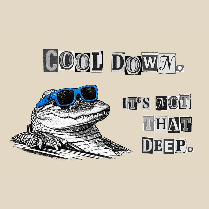 Cool Down – It's Not That Deep Crocodile Meme