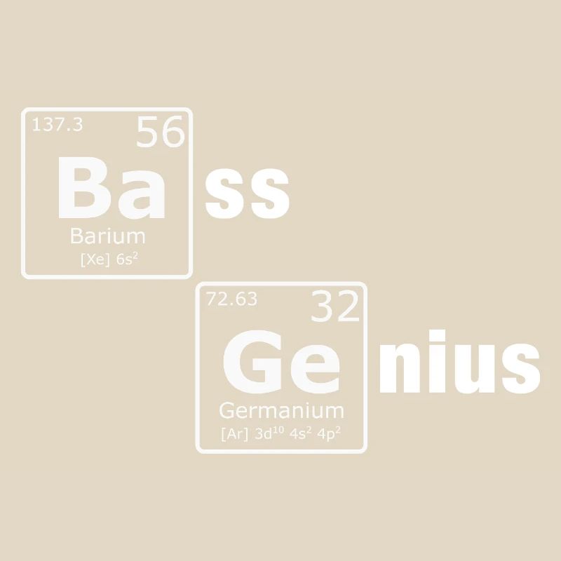 Bass Genius Periodic Table PSE Elements Nerd
