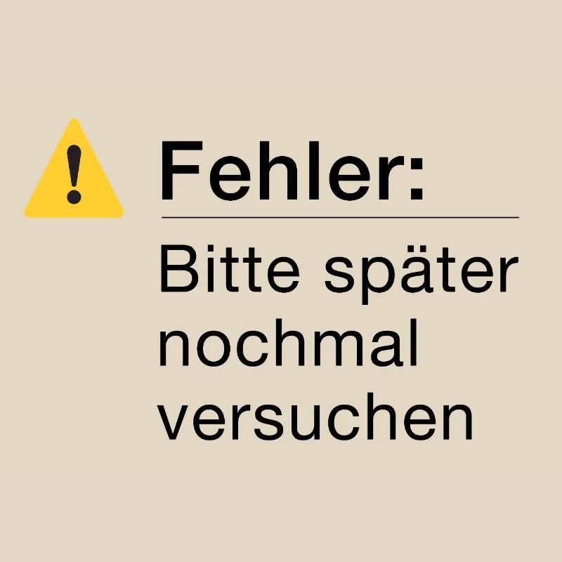 Fehler: Bitte noch einmal versuchen, Informatik