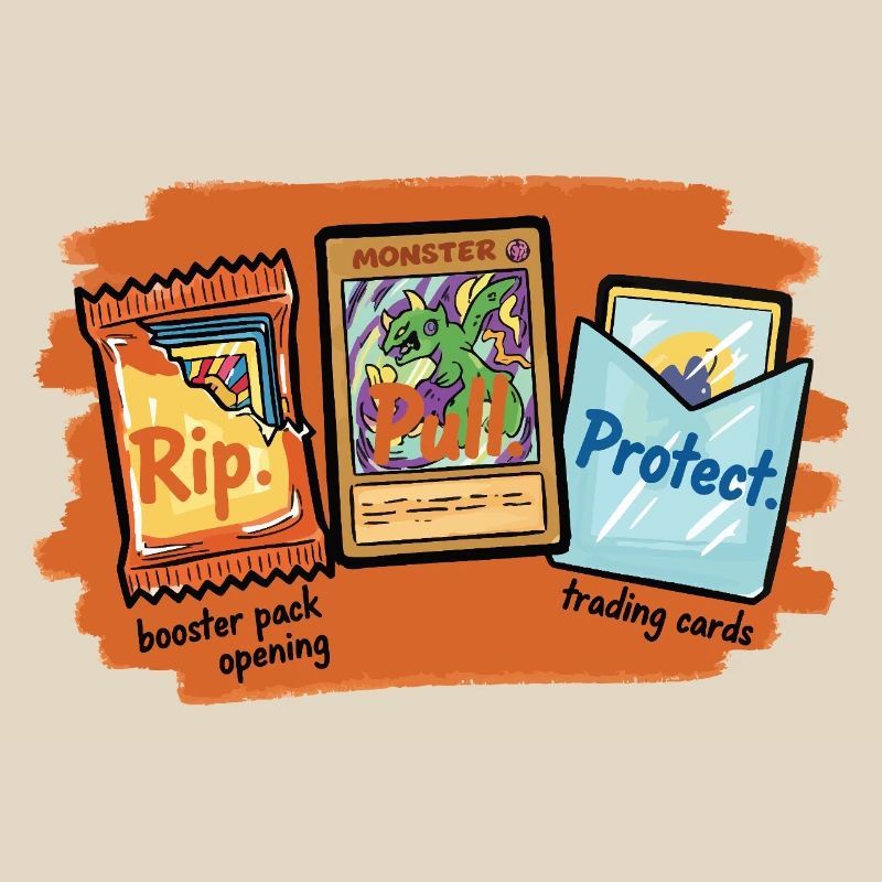 Rip Pull Protect Trading Card Booster Pack Opening