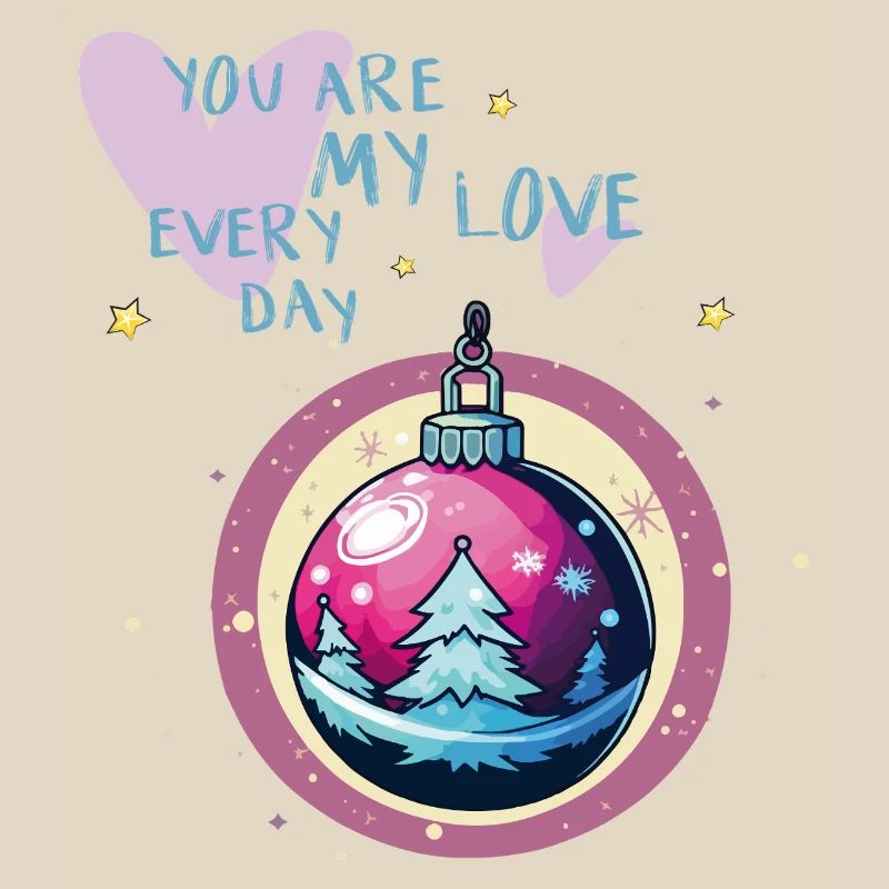 Weihnachtskugel Liebe 