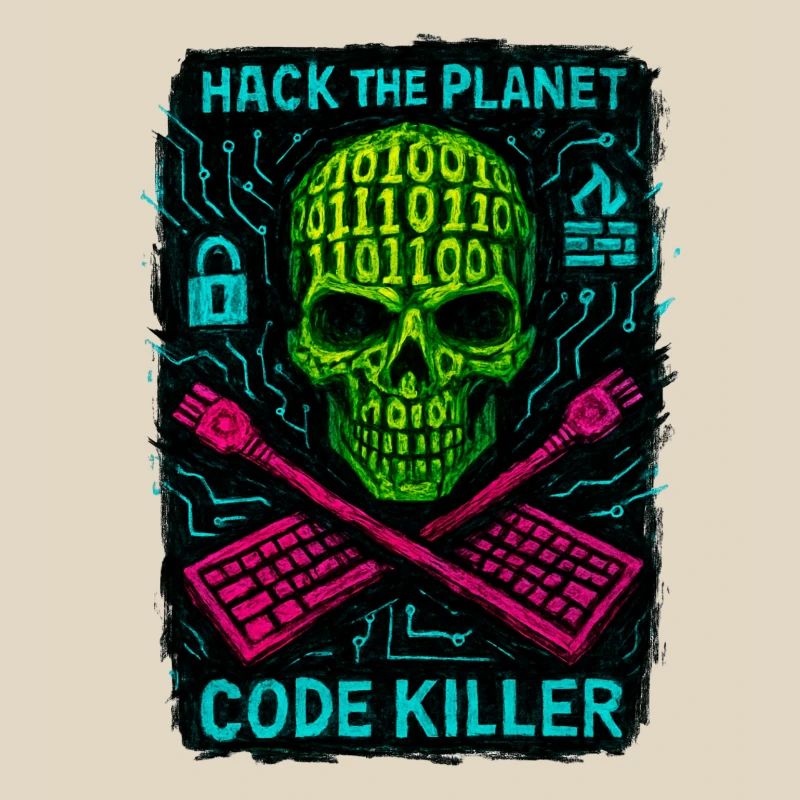 Hack the Planet Code Killer - Cyber Security
