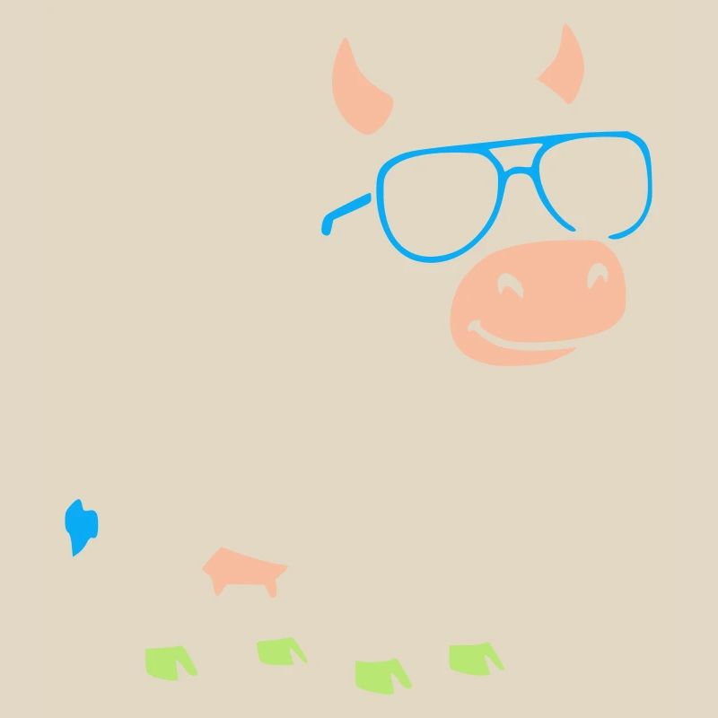 Lunettes de soleil Cool Cow Vector abstrait