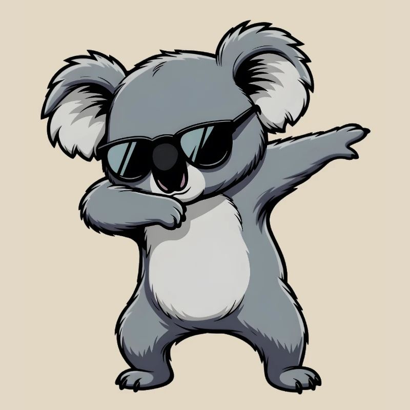 Dabbing Koala