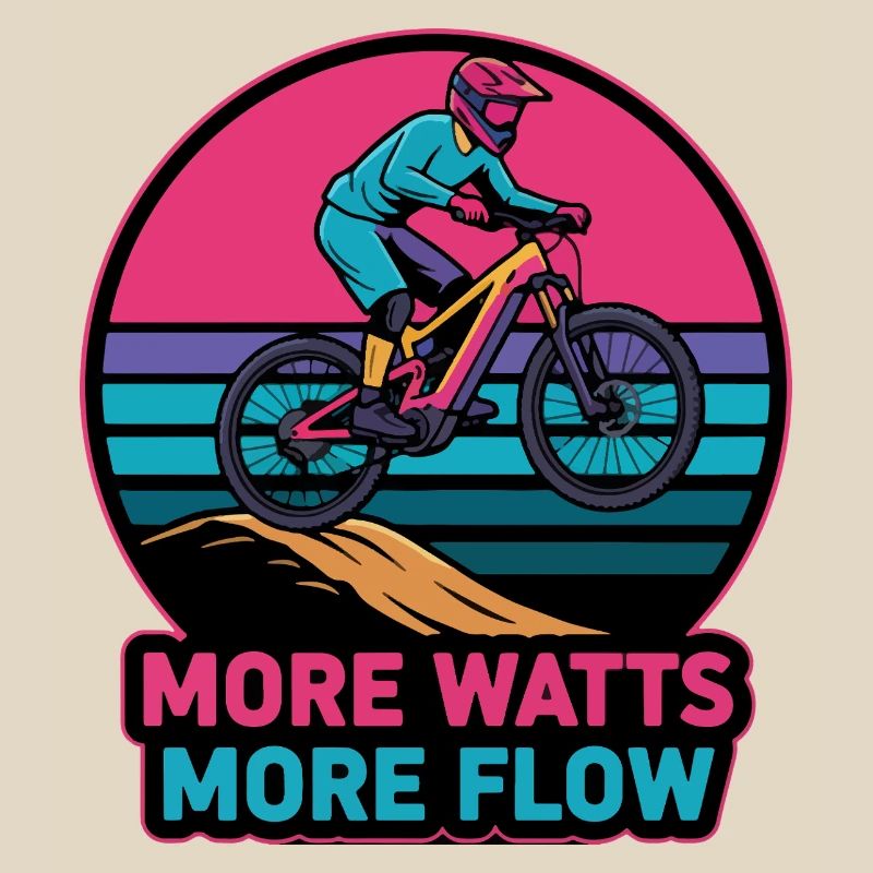 Retro E-MTB Sunset Plus de Watts Plus de Débit