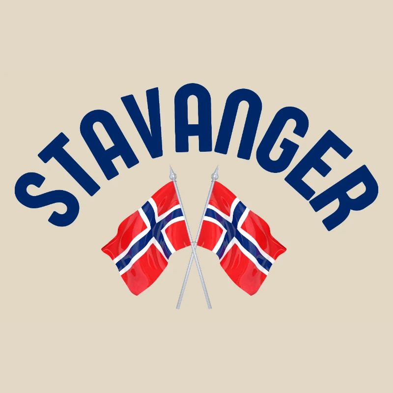 Drapeaux de Norvège de Stavanger