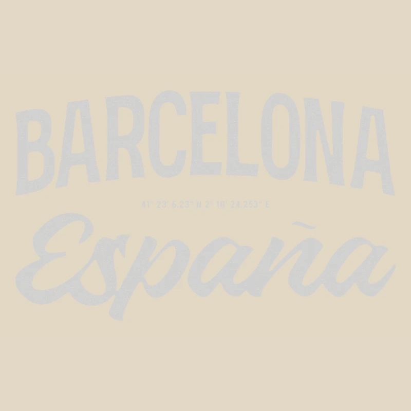 Barcelona Espana Script Design