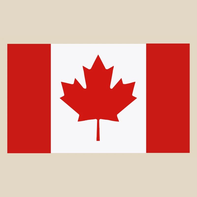 Red Maple Leaf Canada Flag