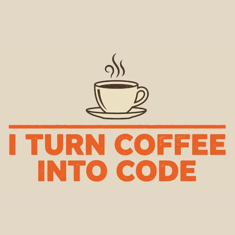 I Turn Coffee Into Code – Programmer Retro