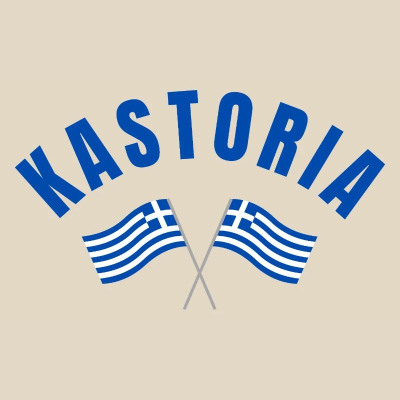 Drapeaux grecs de Kastoria